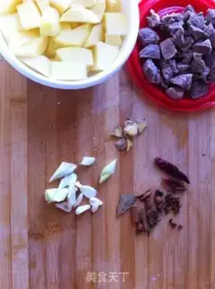 Make Potato loves beef step 0