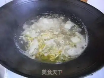 Make Pork shrimp rice soup step 3