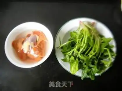 Make Spinach fried liver step 0