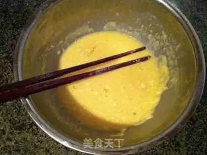 Make Creamed egg cake step 2