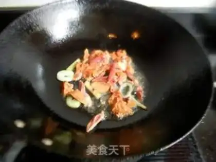 Make Spinach fried liver step 5