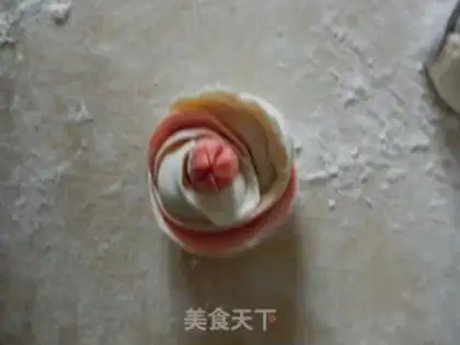 Make A colorful rose step 7