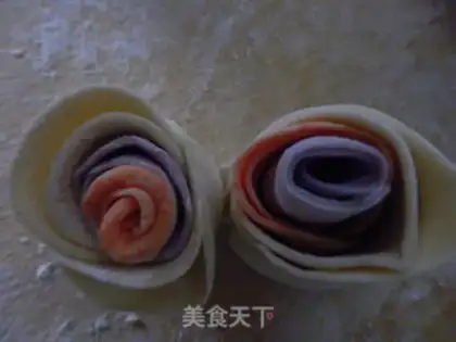 Make A colorful rose step 8