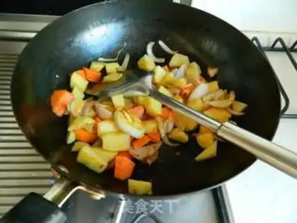 Make The curry worm step 4