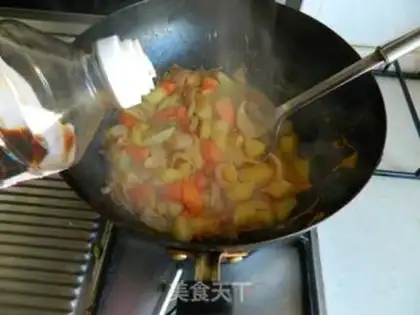 Make The curry worm step 7