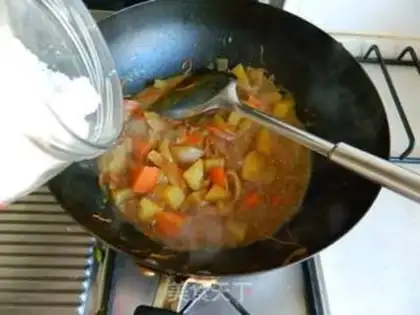 Make The curry worm step 8