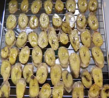 Make A healthy snack banana slice step 4