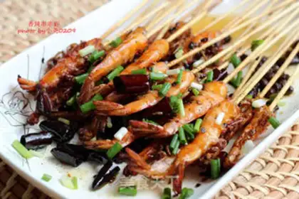 Make Spicy string of shrimp step 7