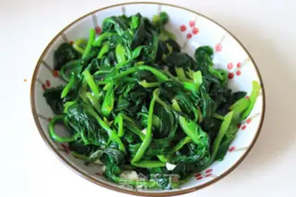 Make The spinach peanut rice step 2
