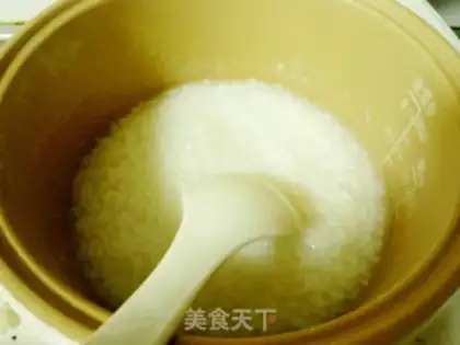 Make The delicious salmon congee step 0