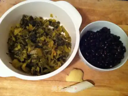 Make The black beans in the snow step 1