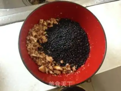 Make Black sesame pecan step 2