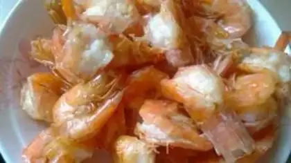 Make Garlic fried shrimp step 5
