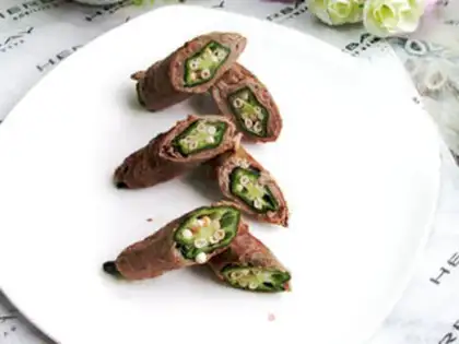 Make Beef acorn rolls step 9