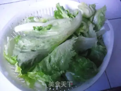 Make Garlic lettuce step 0