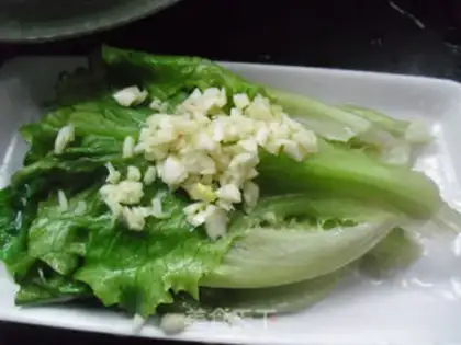 Make Garlic lettuce step 4