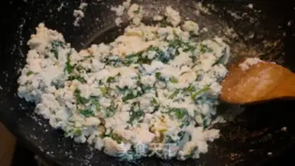 Make Tofu scum, celery leaves step 6