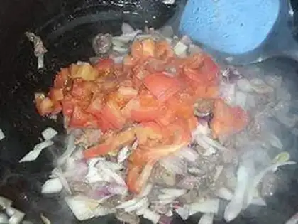 Make Cheese and beef pasta step 4