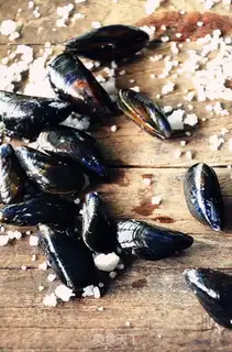 Make Salt roasted French blue mussel step 0