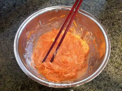 Make Carrot eggcake step 3
