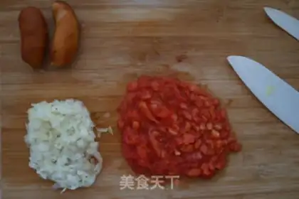 Make Cream sausage potato rolls step 1