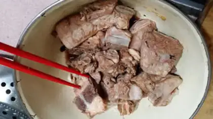 Make Spicy steak step 1