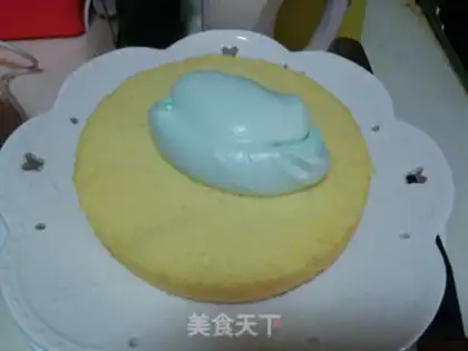 Make Cake of clubs step 19
