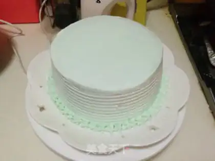 Make Cake of clubs step 25