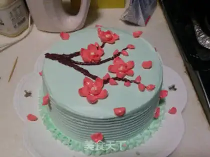 Make Cake of clubs step 33