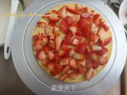 Make Snowberry cake step 4