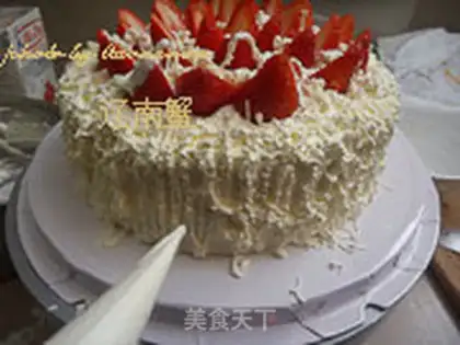 Make Snowberry cake step 8