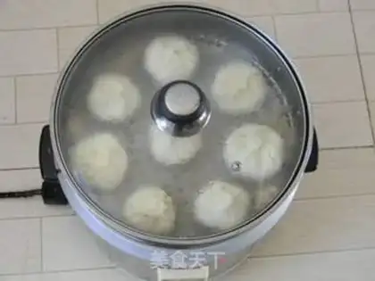 Make A mushroom egg bun step 10