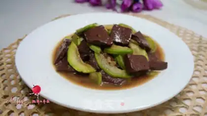 Make Sichuan fried pig blood step 9