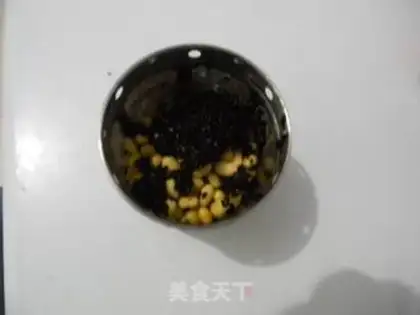 Make Black sesame soy sauce step 2
