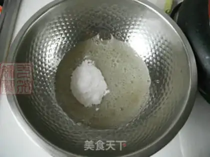 Make Gold coconut ball step 1