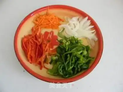 Make Fried pasta step 1