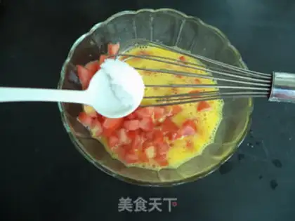 Make Ham tomato egg sandwich step 3