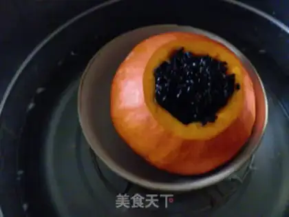 Make Pumpkin black rice step 3