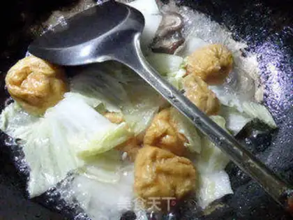 Make Frozen pasta and cabbage step 3