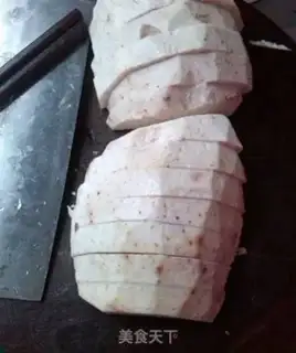 Make Potato button meat step 1