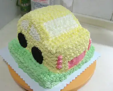 Make Car birthday cake step 31