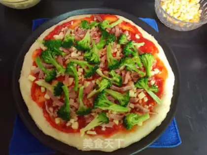 Make Bacon shrimp pizza step 14