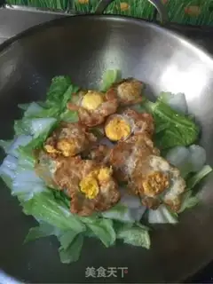 Make Quail egg and cabbage step 5