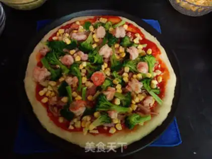 Make Bacon shrimp pizza step 15