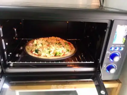 Make Bacon shrimp pizza step 17