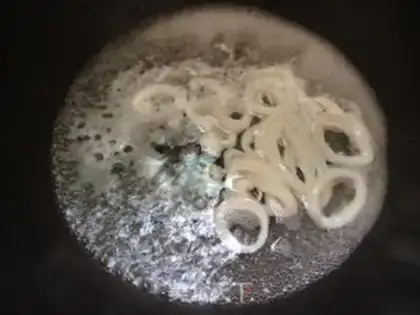 Make Fresh squid Mexican salad step 3
