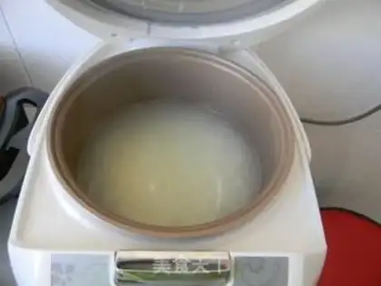 Make Carrot rice congee step 0