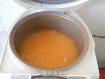 Make Carrot rice congee step 3