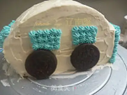 Make Car cake step 9