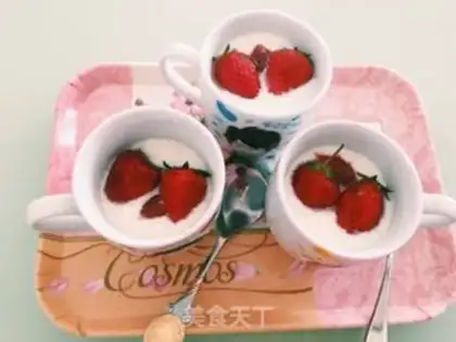 Make Strawberry milk and protein step 11